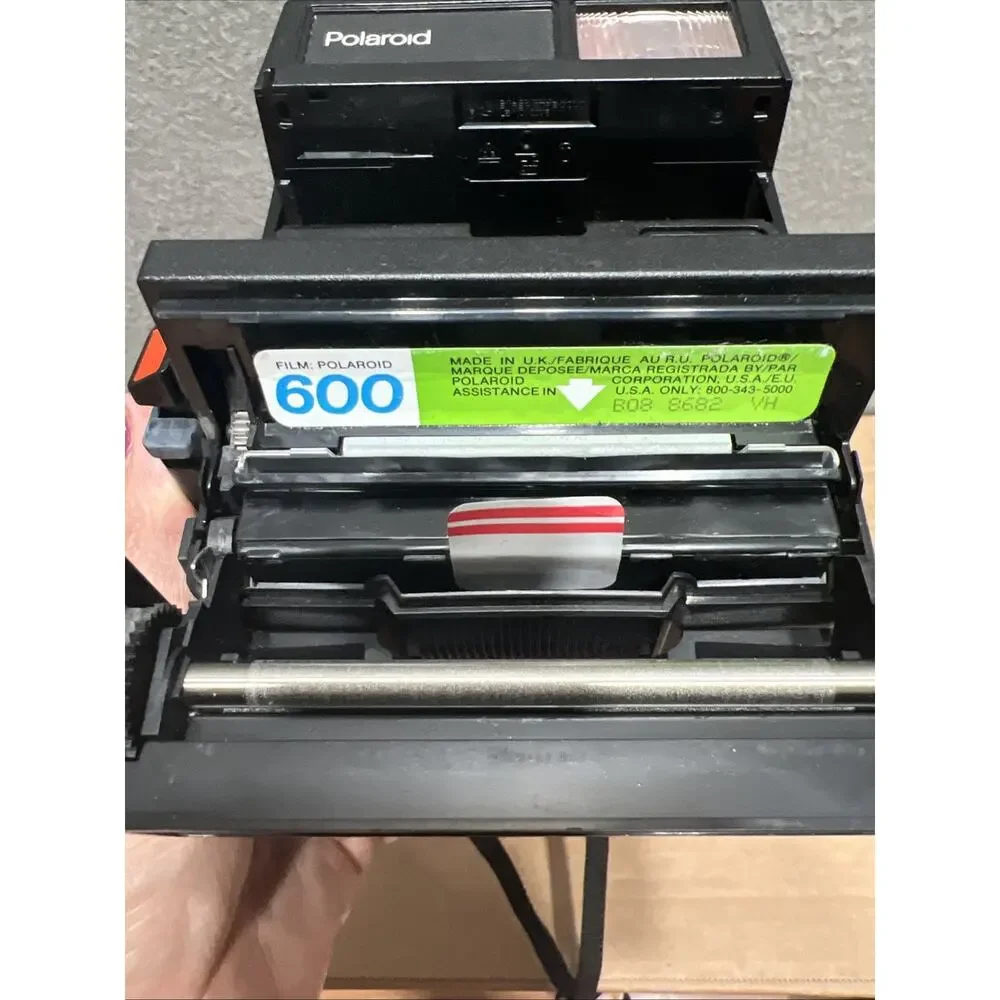 Polaroid OneStep Flash 600 Instant Film Camera Black Vintage Made in UK